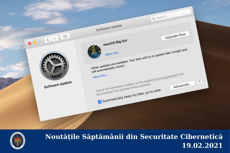 Noutățile Săptămânii din Securitate Cibernetică 19.02.2021