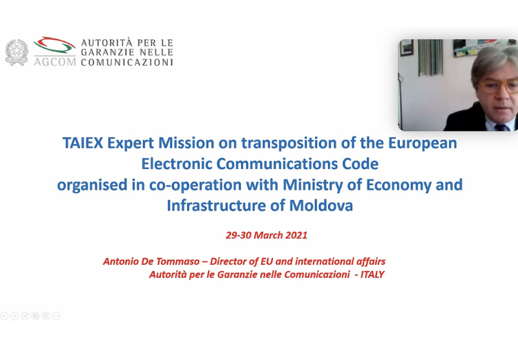 STISC a participat în cadrul workshop-ului online dedicat transpunerii Codului european al comunicațiilor electronice, organizat de Comisia Europeană DG de Vecinătate și Negocieri de Extindere în cadrul instrumentului TAIEX în colaborare cu Ministerul Economiei și Infrastructurii Republicii Moldova.