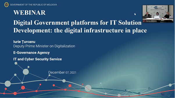 Webinar informativ cu privire la infrastructura e-guvernării