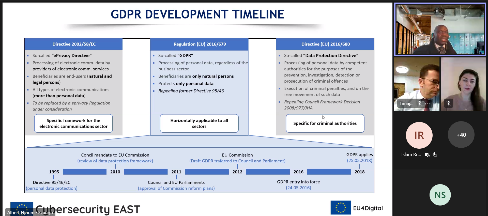 Workshop privind protecția datelor cu caracter personal.