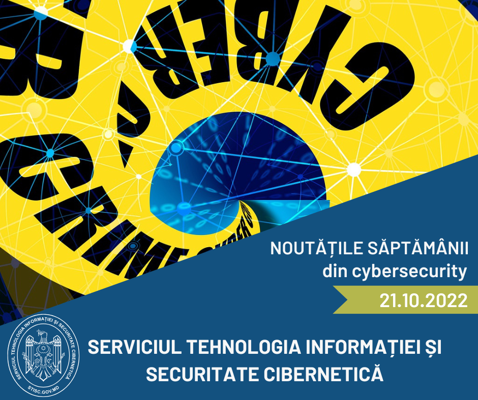 Noutățile săptămânii din cybersecurity