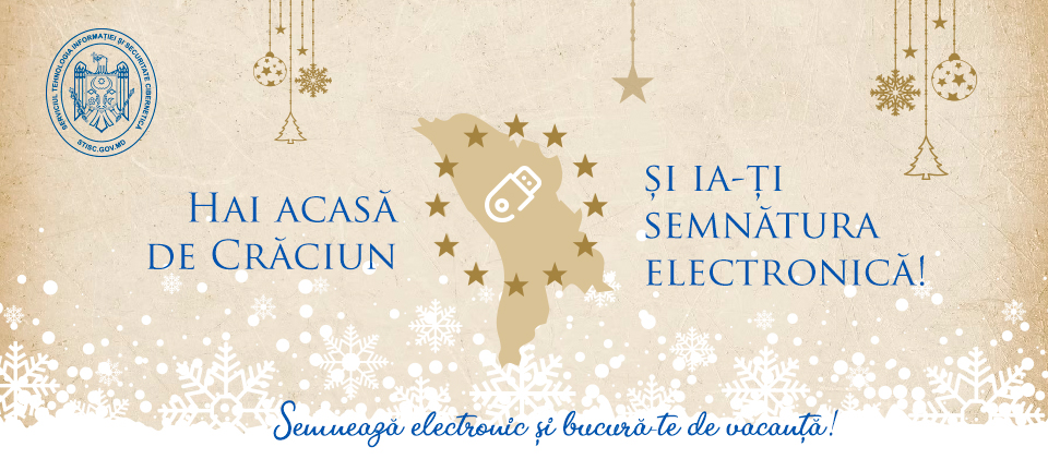 „Hai acasă de Crăciun și ia-ți semnătura electronică!”