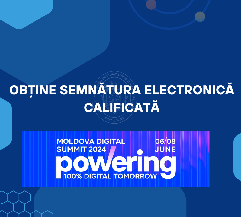 Obține semnătura electronică calificată la Moldova Digital Summit 2024