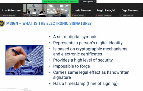 Webinar informativ cu privire la infrastructura e-guvernării