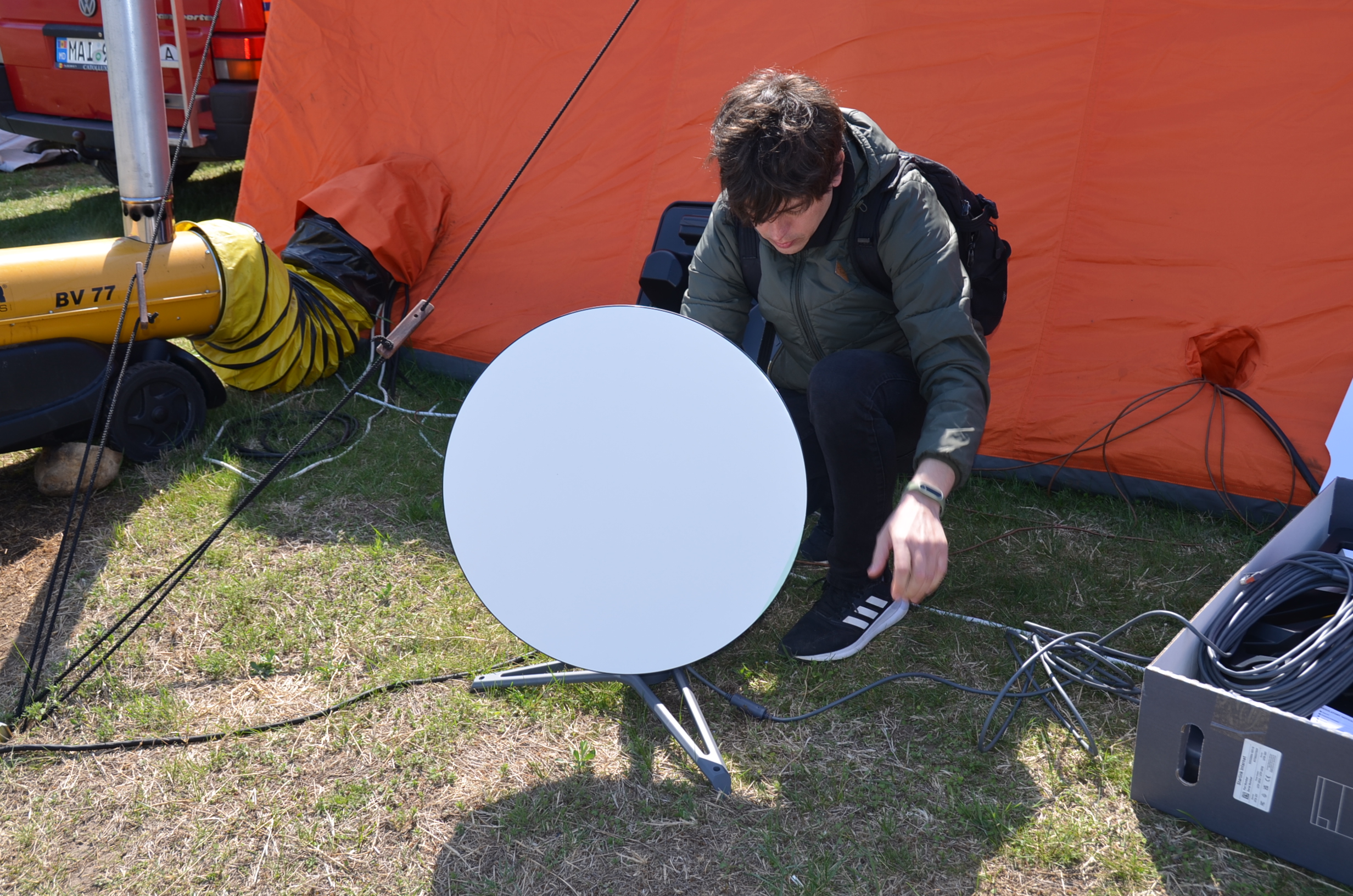 Antenă Starlink la Palanca 