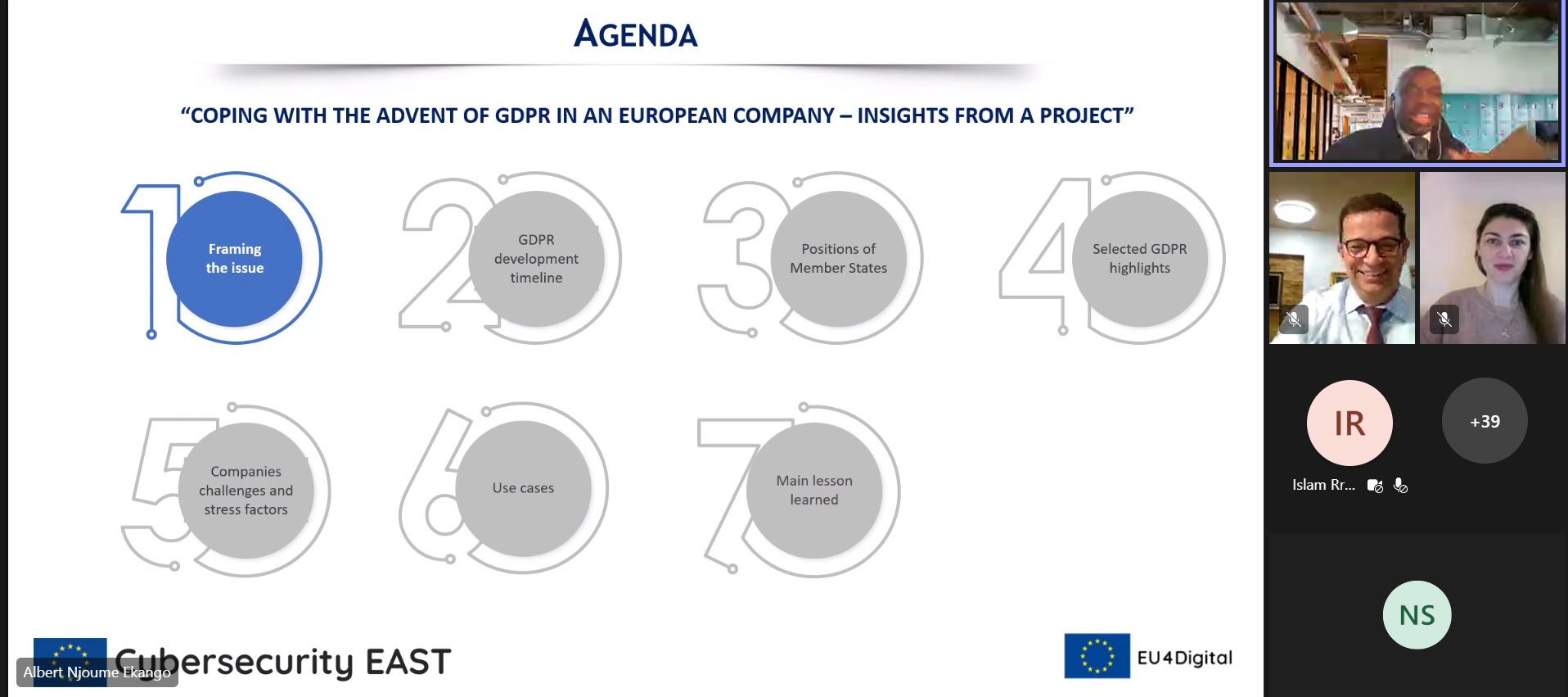 Workshop privind protecția datelor cu caracter personal.