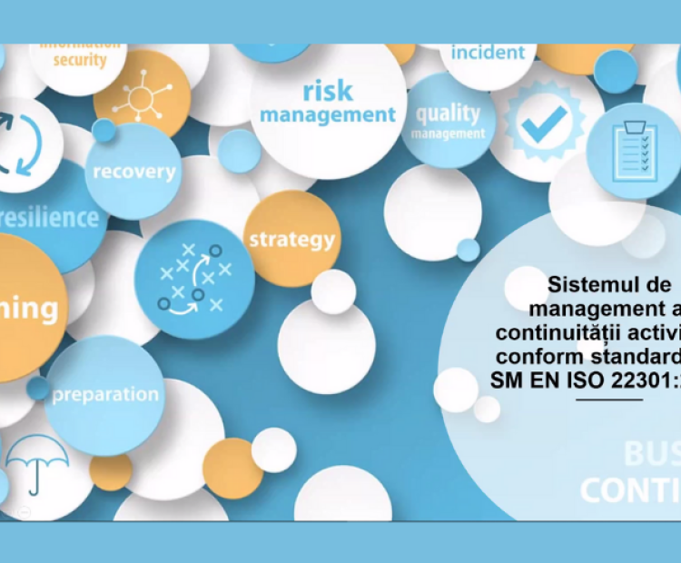 STISC a participat în cadrul evenimentului online organizat de către Institutul de Standardizare (ISM) cu tematica: “Asigurarea continuității activității prin implementarea standardelor”
