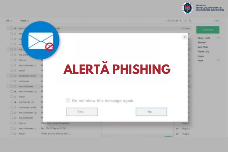 Alertă de securitate– Intensificarea atacurilor de tip phishing