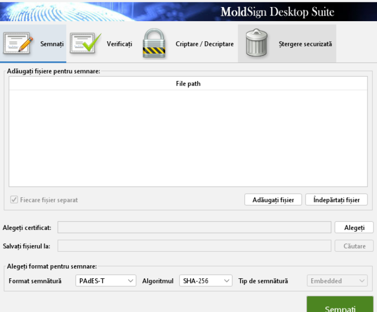 Ghid video de actualizare a produsului MoldSign Desktop Suite