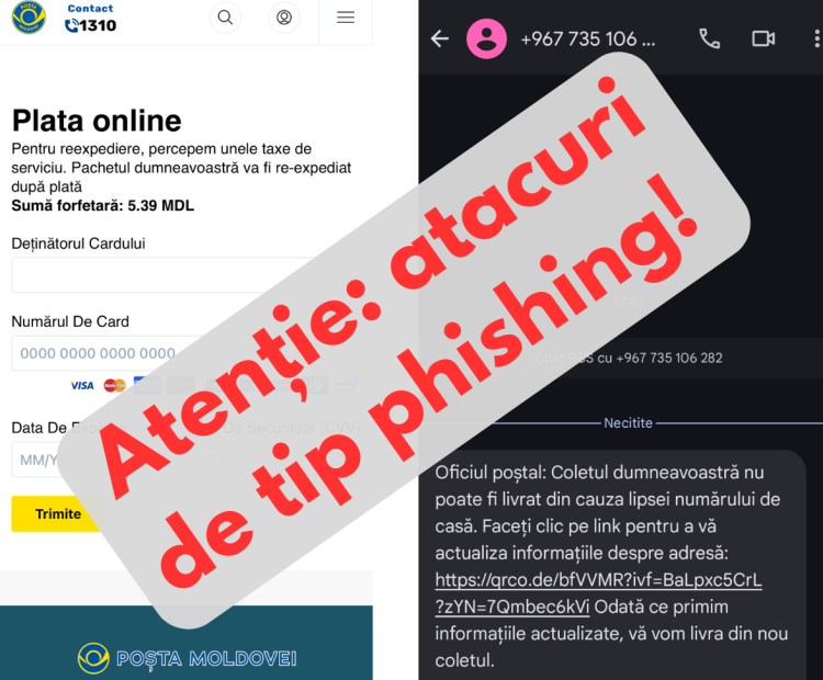 STISC atenționează despre atacuri phishing